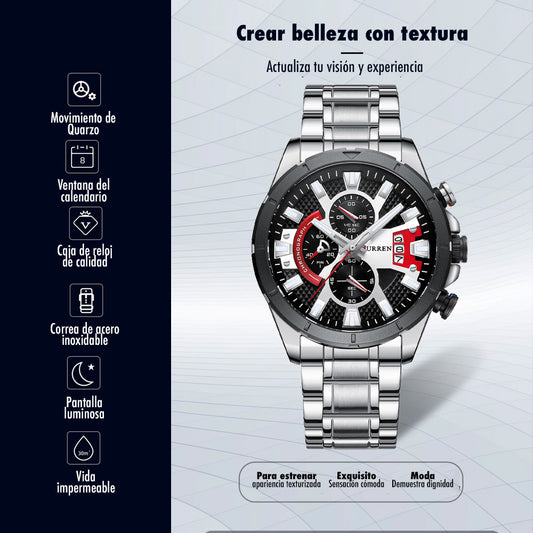 NUEVO RELOJ CURREN 8401 DE CUARZO Y ACERO INO