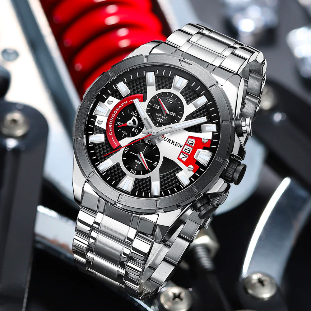 NUEVO RELOJ CURREN 8401 DE CUARZO Y ACERO INO