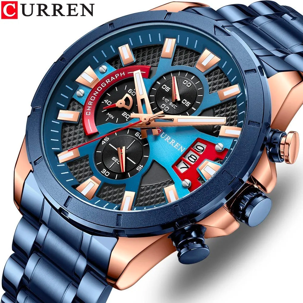 NUEVO RELOJ CURREN 8401 DE CUARZO Y ACERO INO